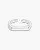Filine Square Adjustable Ring - Silver