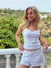 Anna Loungewear Shorts - Light Grey Melange