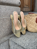 Elsa Slingback Kitten Heel - Gold
