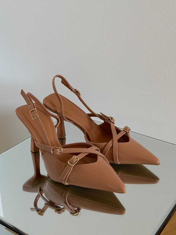 Mona Slingback Pumps - Taupe