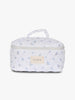 Large Makeup Bag - White Cute Flower