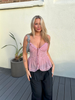 Cecilie Frill Top - Light Pink