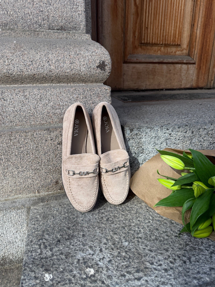 Eleanor Buckle Loafers - Taupe