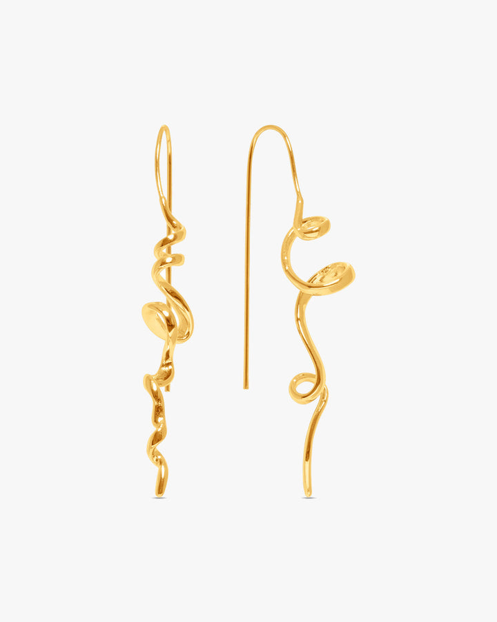 Lisa Swirl Earring - Gold