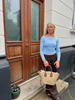 Marta Boatneck Top - Light Blue