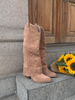 Katrine Suede Boots - Camel
