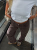 Emma Loose Fit Denim Jeans - Dark Brown