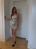 Shelly Sequins Halterneck Dress - Silver