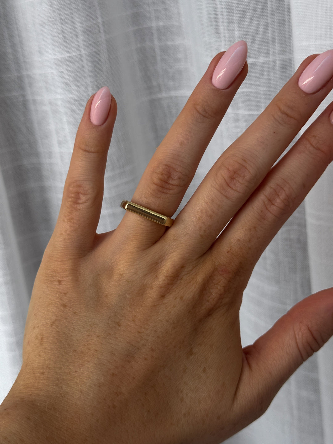 Filine Square Adjustable Ring - Gold