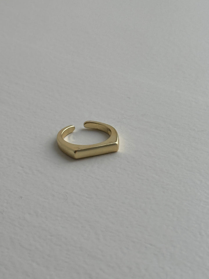 Filine Square Adjustable Ring - Gold