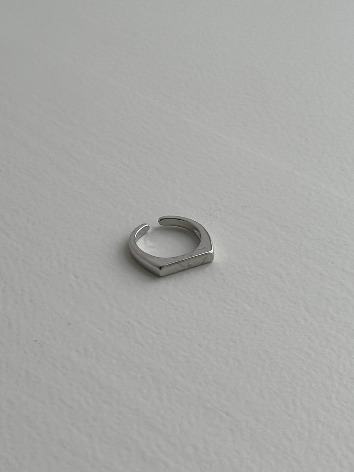 Filine Square Adjustable Ring - Silver