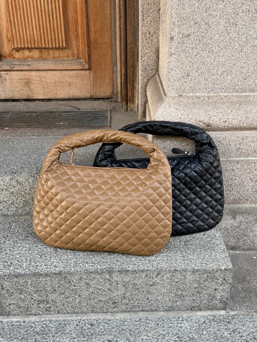 Rosa Quilt Bag - Taupe