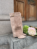 Mille Faux Suede Boots - Beige