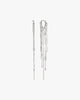 Rosa Long Flowy Earring - Silver