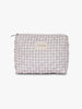 Medium Makeup Bag - Beige Checker