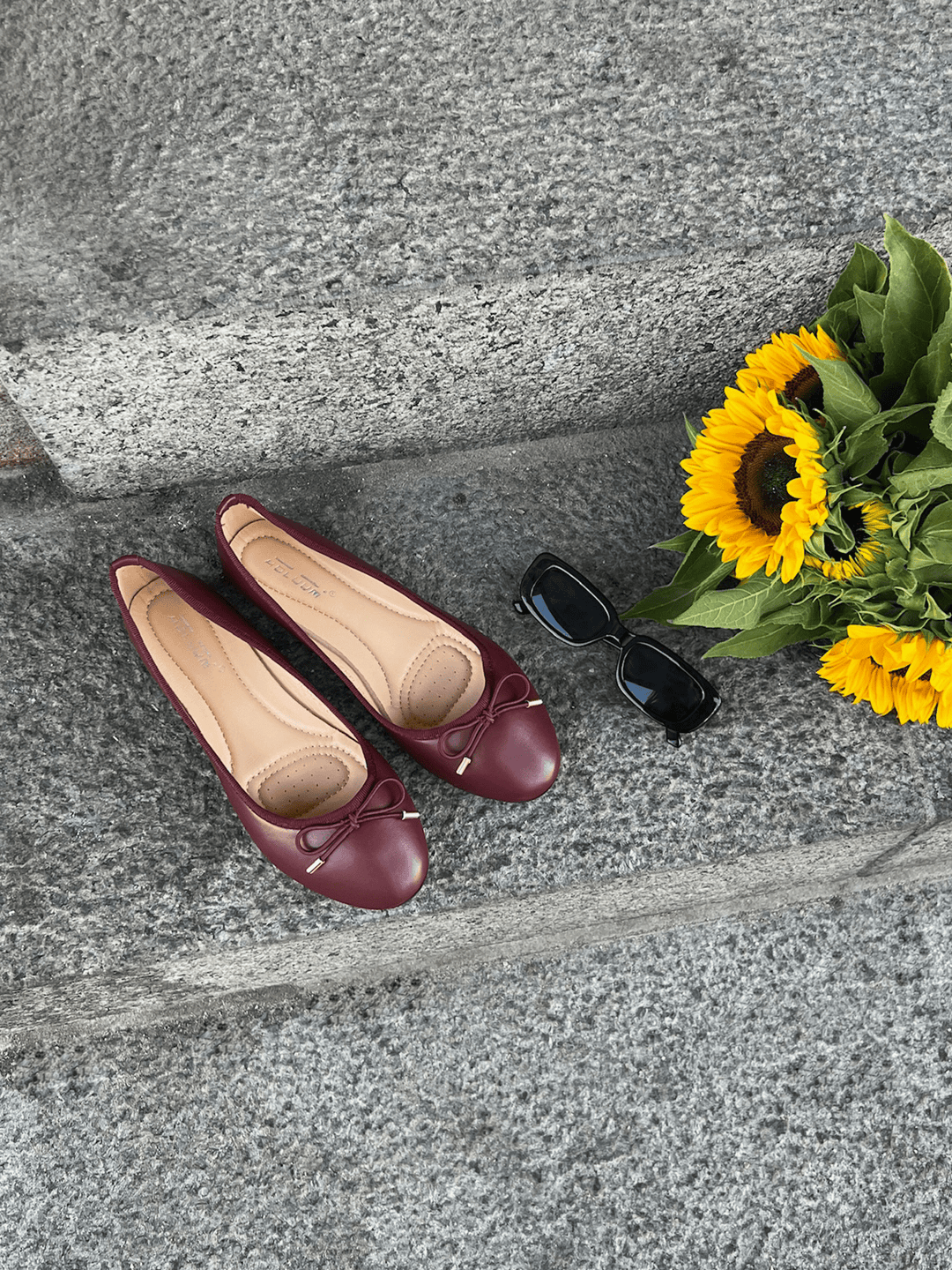 Agnete Ballerina - Burgundy