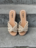 Juliet Braided Boho Flat Sandals - Beige