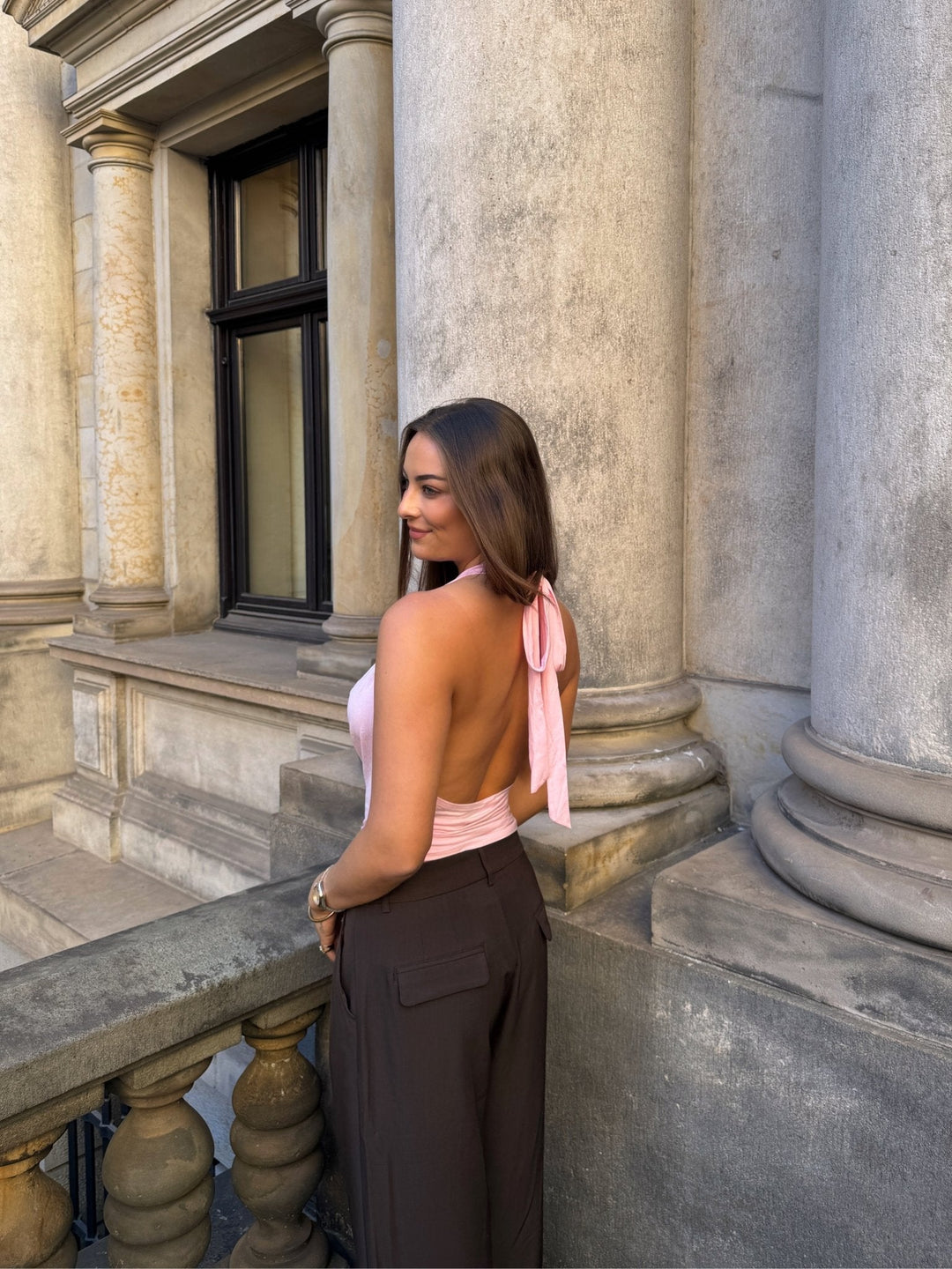 Rosalina Waterfall Top - Candy Floss