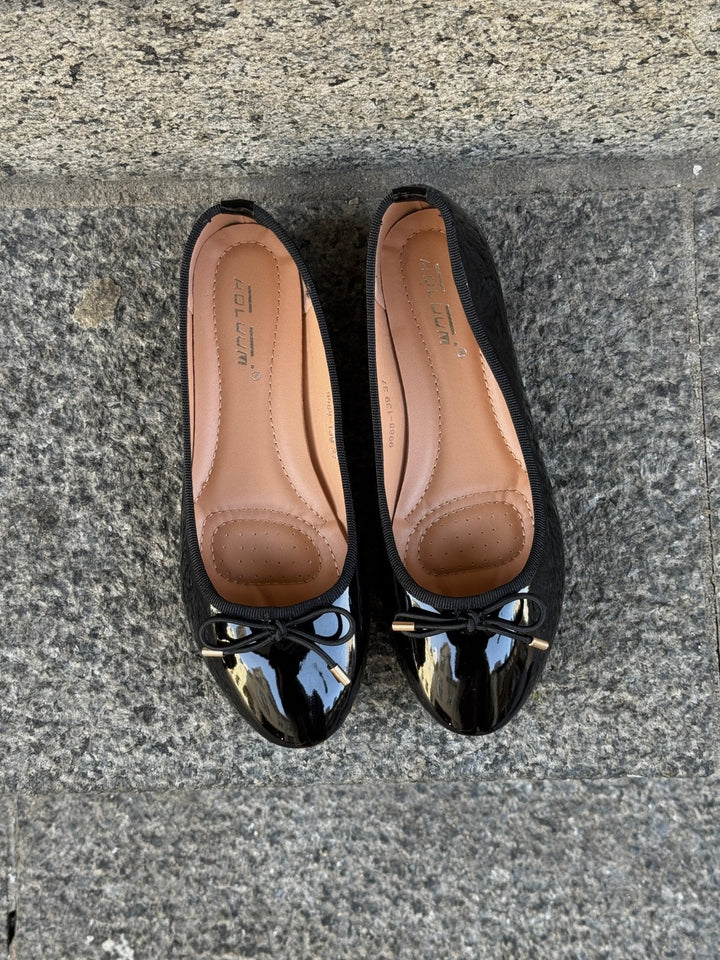 Sarah Shiny Ballerina - Black
