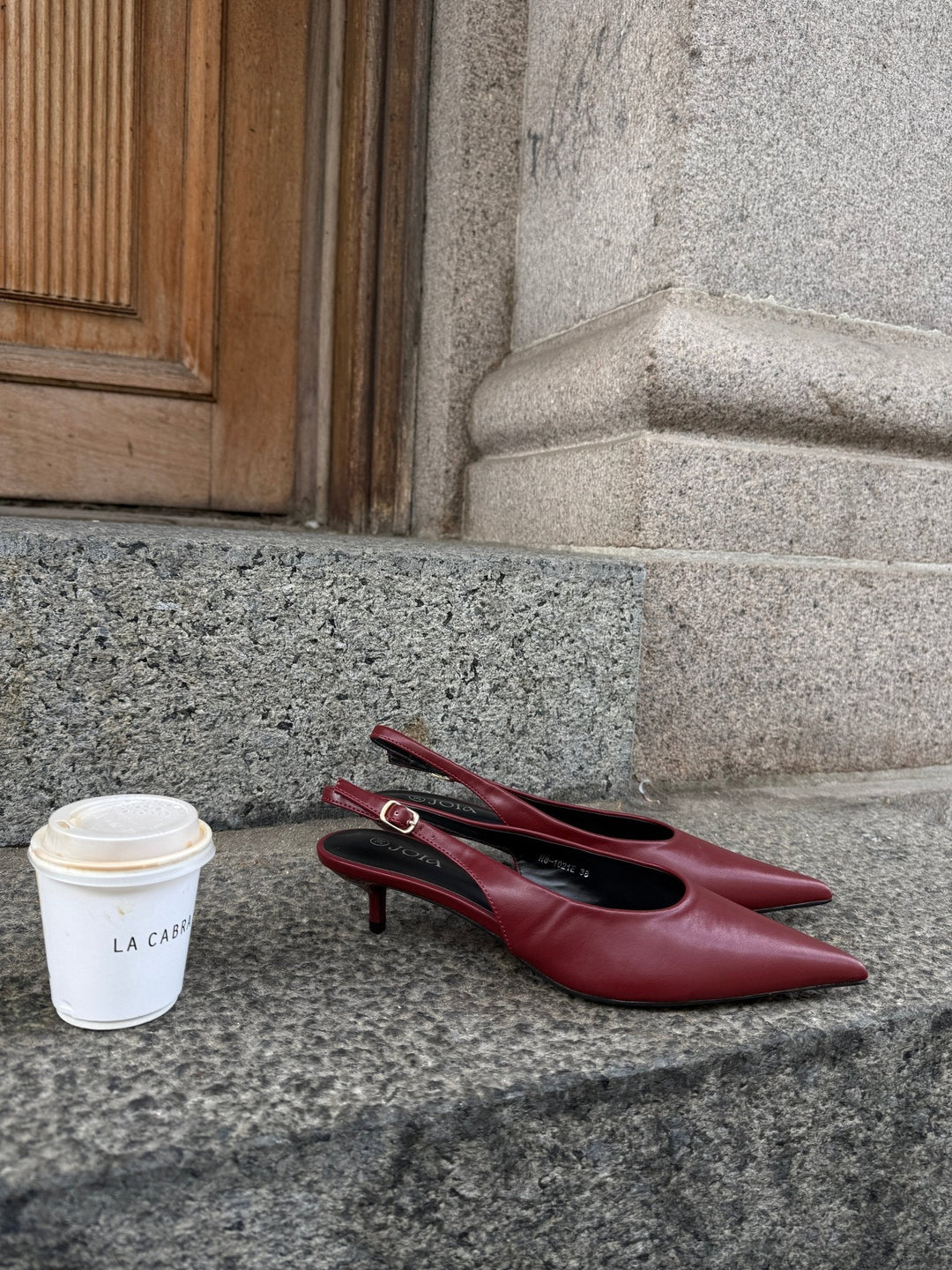 Thyra Slingback - Burgundy