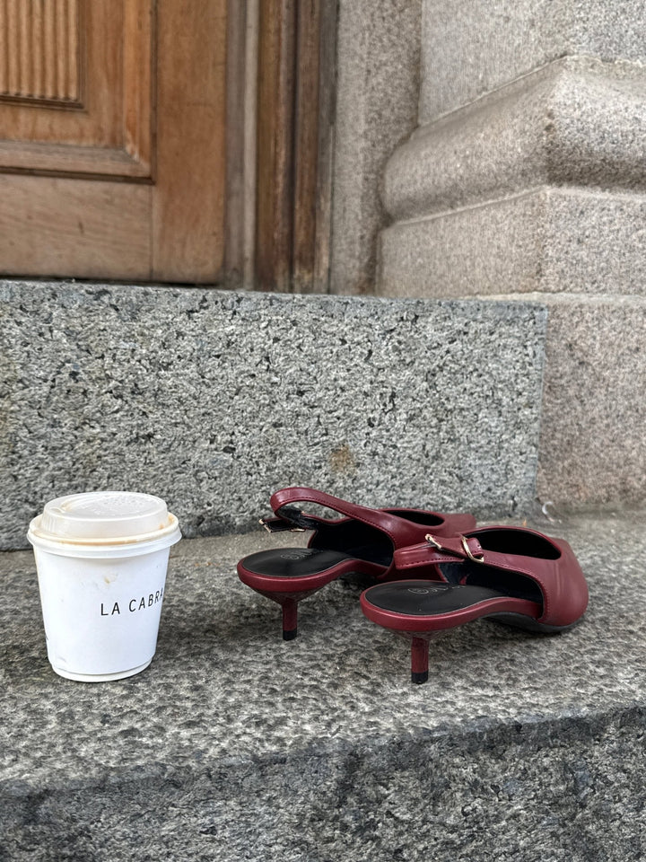 Thyra Slingback - Burgundy
