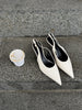Thyra Slingback - Cream White