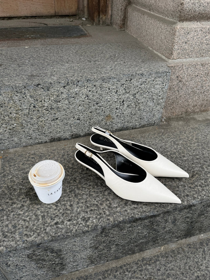 Thyra Slingback - Cream White