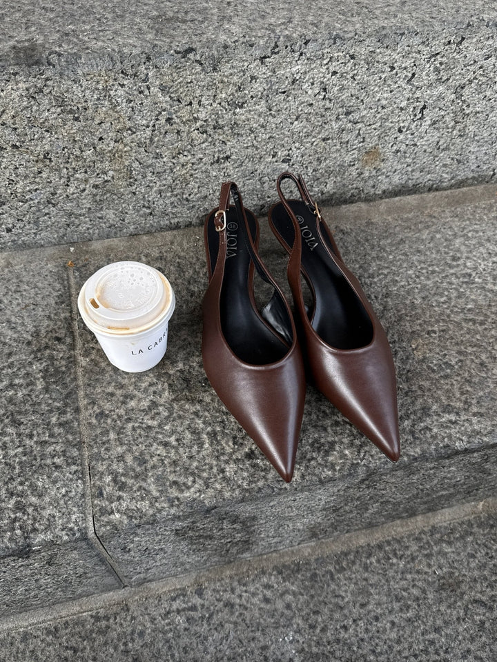 Thyra Slingback - Dark Brown