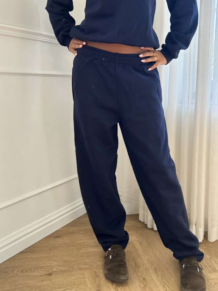 Sweatpants Joggers Lightweight, Fruit of the Loom (Without elastic) - Navy